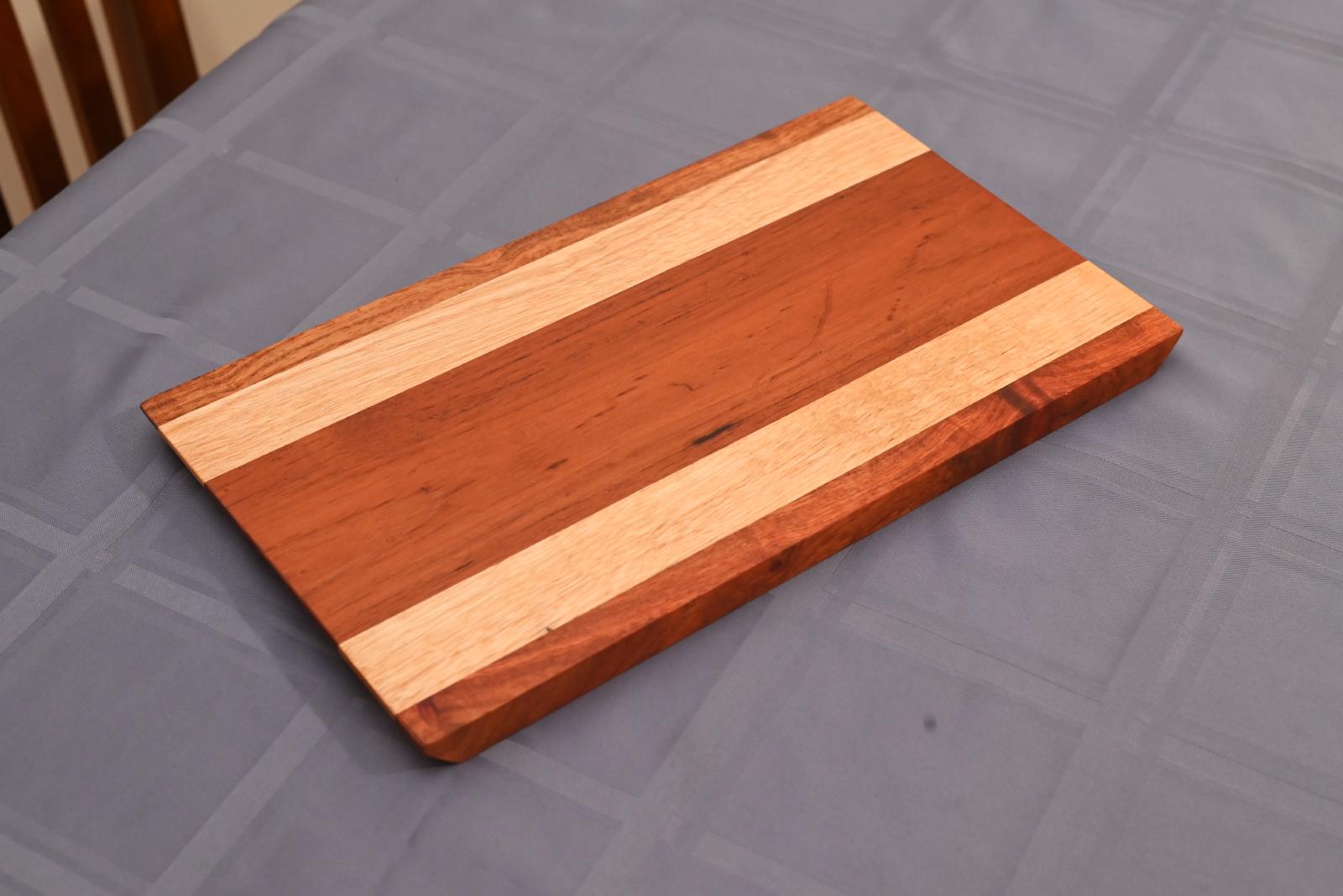 Serving board - Blackwood, Silver Ash, Red Cedar (collab with my daughter)